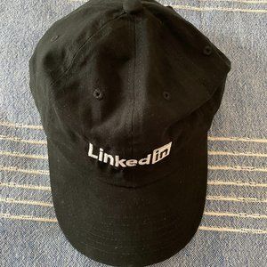Black LinkedIn Baseball Cap Hat